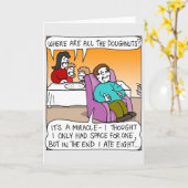 Channukah Grußkarte - Wunder der Doughnut Karte (Gelbe Blume)