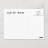 Channukka Postkarte (Rückseite)