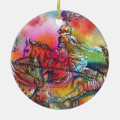 CHANSON DE ROLAND / BEKÄMPFUNG VON ÜBERNACHTUNGEN  KERAMIK ORNAMENT (Hinten)