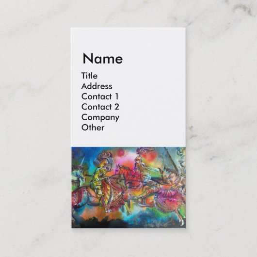 CHANSON DE ROLAND / BEKÄMPFUNG VON ÜBERNACHTUNGEN  VISITENKARTE (Vorderseite)