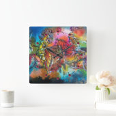 CHANSON DE ROLAND COMBAT DER RITTER IN TOURNMENT QUADRATISCHE WANDUHR (Zuhause)