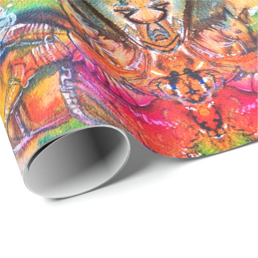 CHANSON DE ROLAND MEDIEVAL KNIGHTS HORSEBACK GESCHENKPAPIER (Rolleneckpunkt)