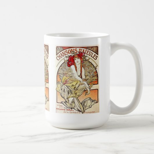 Chansons d’aieules , Alfons Mucha 1898 Kaffeetasse (Rechts)