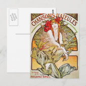Chansons D'aieules Vintages Theater Werbung Postkarte (Vorne/Hinten)