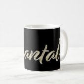 Chantal white gold Handwriting Tasse Kaffeetasse (VorderseiteRechts)