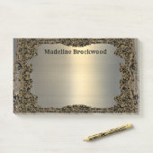 Chantella Elegant Knight Beautiful Monogram Post-it Klebezettel (Auf Schreibtisch)