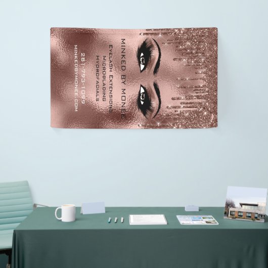 Chantelle Eyelash Brows Makeup Tropfen Vertikal Banner (Messeveranstaltung)