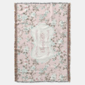 Chantelle Pink Vintage Rose Decke (Vorderseite Vertikal)