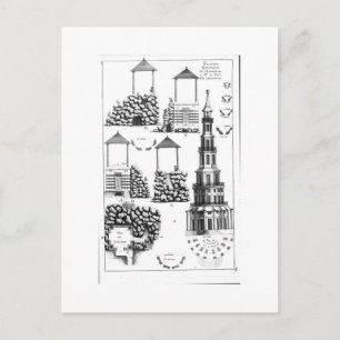 Chanteloup Pagoda von 'Details des Nouveaux Jard Postkarte