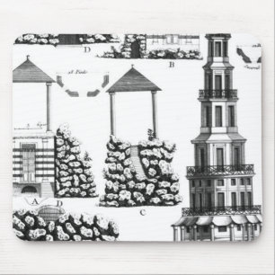 Chanteloup Pagode, von 'Detail-DES Nouveaux Jard Mousepad