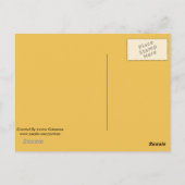 Chanterelle Mushroom im Regen Postkarte (Rückseite)