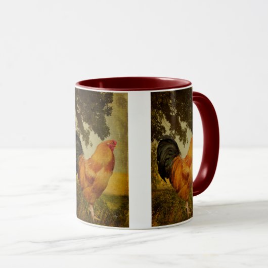 Chanticleer-Hahn-Tasse Tasse (VorderseiteRechts)