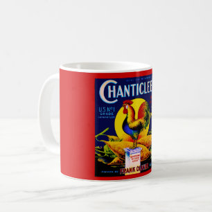 Chanticler Rooster Label Kaffee Tasse