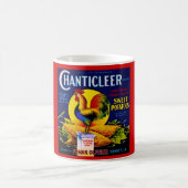 Chanticler Rooster Label Kaffee Tasse (Mittel)