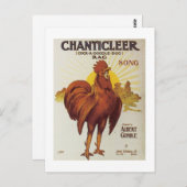 Chanticler Vintag Songbook Cover Postkarte (Vorne/Hinten)