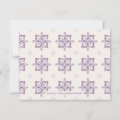 Chantilly Boho Mandala Stationery - Trauben Mitteilungskarte (Rückseite)