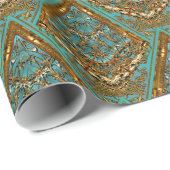 Chantilly Chic V Barock Glossy Wrapping Paper Geschenkpapier (Rolleneckpunkt)