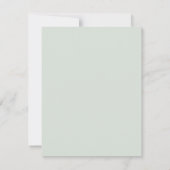 Chantilly Lace Rose Wedding RSVP Card Karte (Rückseite)