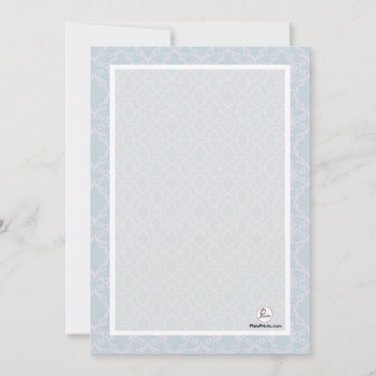 Chantilly Religious Confirmation Einladung (Rückseite)