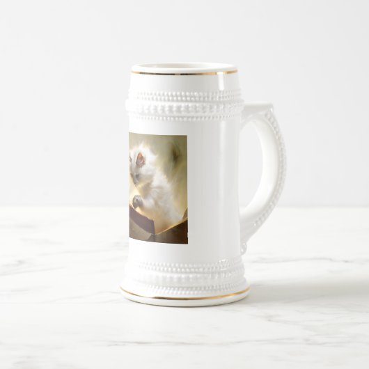 Chantilly-Tiffany Cat Bierglas (VorderseiteRechts)