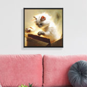 Chantilly-Tiffany Cat Leinwanddruck (Insitu (Wohnzimmer))