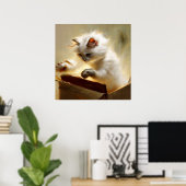 Chantilly-Tiffany Cat Poster (Heimbüro)