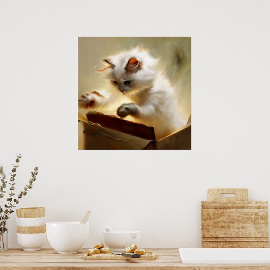 Chantilly-Tiffany Cat Poster (Küche)