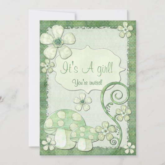 Chantily Whimsical Mixed Media Einladung (Vorderseite)