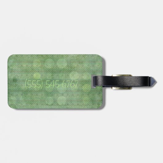 Chantily Whimsical Mixed Media Gepäckanhänger (Rückseite horizontal)