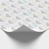 Chanuka Wrapping Paper Geschenkpapier (Ecke)
