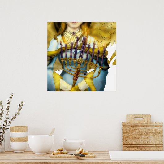 Chanukah Angel Poster (Küche)