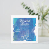 Chanukah beleuchtet Feiertags-Karte Feiertagskarte (Stehend Vorderseite)