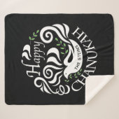 Chanukah Blackboard Sherpa Blanket/Mittel Sherpadecke (Vorderseite (Horizontal))