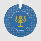 CHANUKAH BLESSINGS | Menorah | Hanukkah Ornament (Vorderseite)