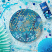 Chanukah Blues und Golds Pappteller (Party)
