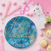 Chanukah Blues und Golds Pappteller (Party)