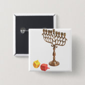 Chanukah Button (Vorne & Hinten)