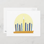 Chanukah Candles Postkarte (Vorne/Hinten)