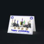 Chanukah Card Feiertagskarte<br><div class="desc">Die Ehrentribüne,  Design von Julie Hansen.  Fügen Sie Ihren eigenen Text hinzu</div>