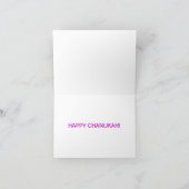 Chanukah Card Feiertagskarte (Innenseite)