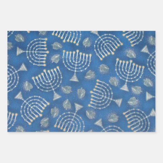 Chanukah Chanukah Geschenkpapier Set (Vorderseite 2)