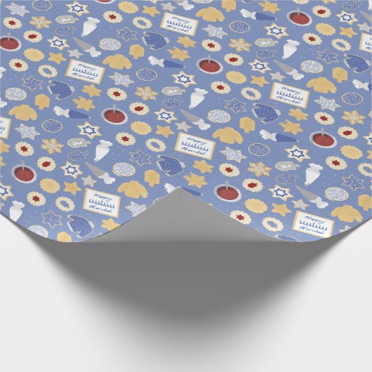 Chanukah Cookie Party Geschenkpapier (Ecke)