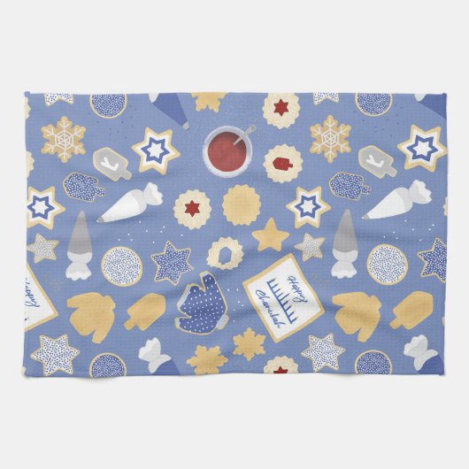 Chanukah Cookie Party Geschirrtuch (Horizontal)