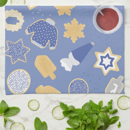 Chanukah Cookie Party Geschirrtuch (Gefaltet)