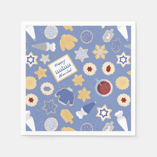 Chanukah Cookie Party Serviette (Vorderseite)