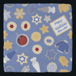 Chanukah Cookie Party Töpfeuntersetzer<br><div class="desc">Ich Liebe die Ferien und ich Liebe ein gutes Urlaubsmuster,  um uns in den Urlaub Geist! Dieses skurrile Party inspiriertes Design wird Ihnen Freude am Urlaubstisch bringen.</div>