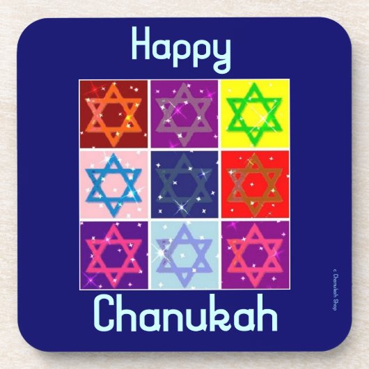 CHANUKAH CORK UNTERSETZER - FERIENGIFTS - JEWISH (Vorderseite)