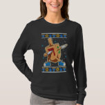 Chanukah Dabbing Dreidel Dancing Ugly Hanukkah Swe T-Shirt<br><div class="desc">Chanukah Dabbing Dreidel Tanzen Ugly Hanukkah Sweater.</div>