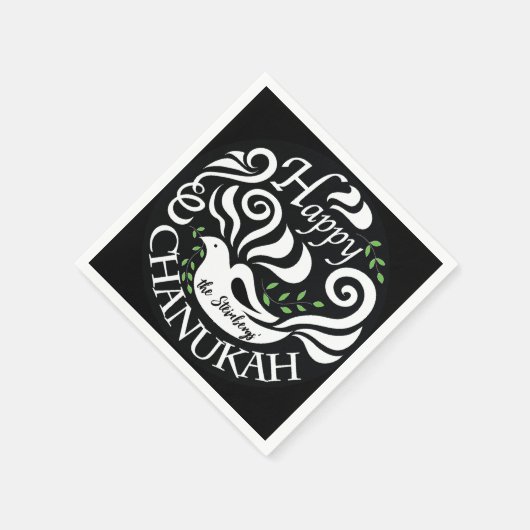 Chanukah Dove Serviette (Ecke)