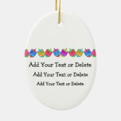 Chanukah Dreidel Keramikornament (Hinten)